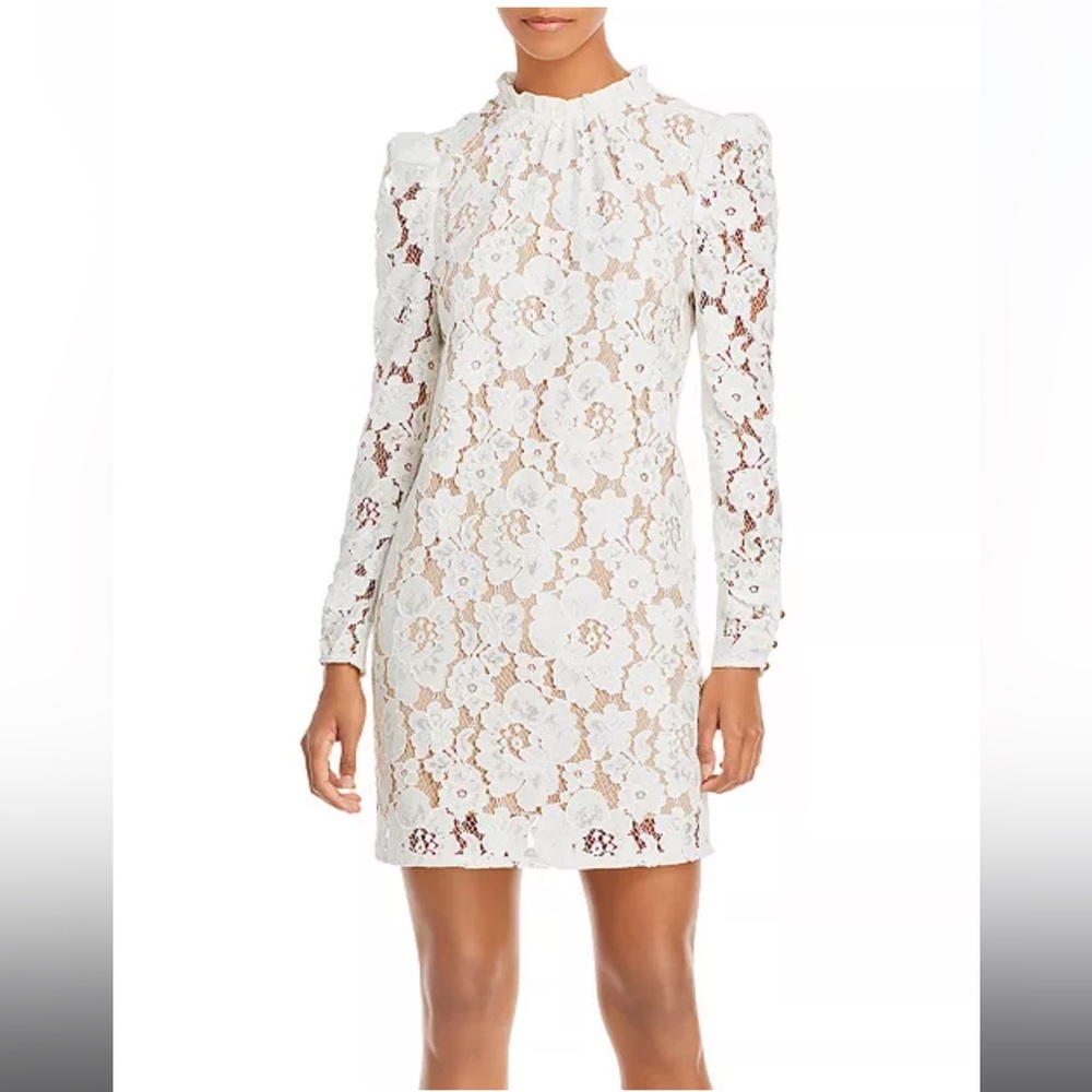 WAYF Emma Puff Sleeve Lace Dress